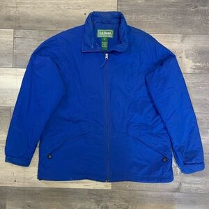 L.L. Bean Womens Vibrant Blue Windbreaker